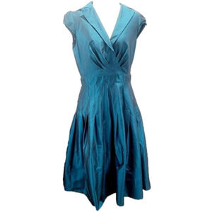 PS...STYLE Blue Fit and Flare Capped monochrome